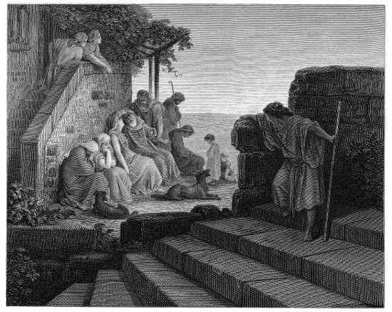 Luc 15, 11-20 : Retour de l'Enfant prodigue - Gravure de Gustave Doré