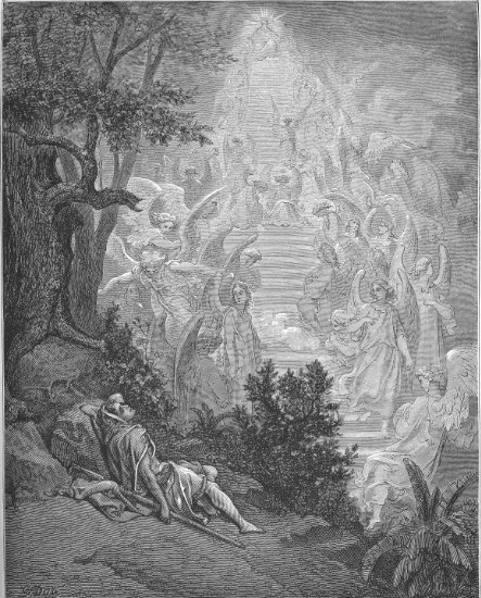 Genèse 28, 6-16 : Songe de Jacob - Gravure de Gustave Doré